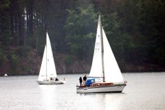 Segelboote auf dem Möhnesee